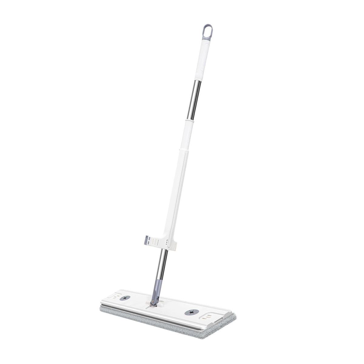 Floor Mop Household Cleaner Tools with Reusable Washable White 45cmx12cm