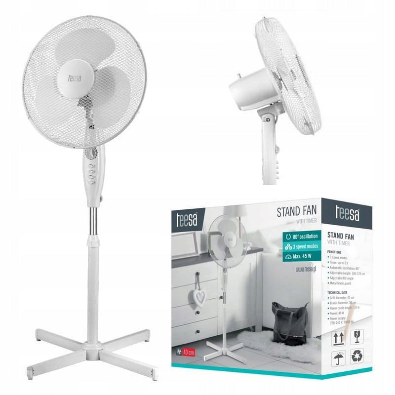 Floor fan Teesa TSA8021 white