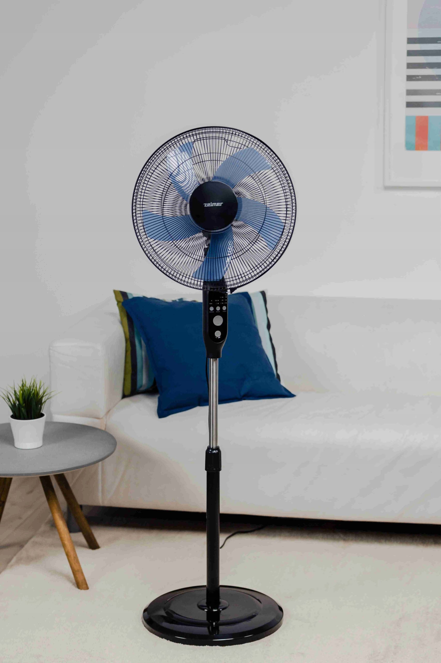 Floor fan Zelmer ZRF1450 black remote control Model ZRF1450