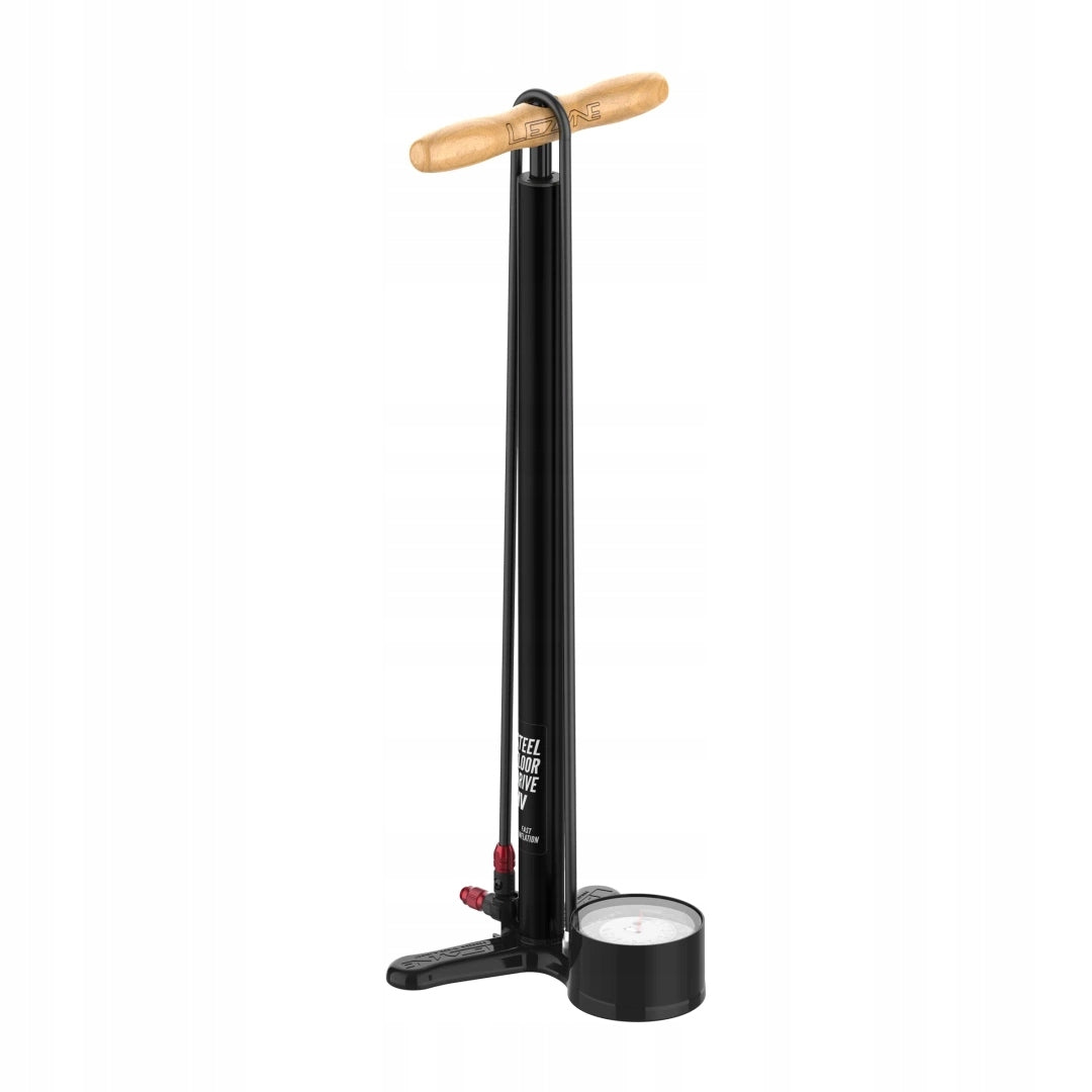 Floor pump LEZYNE FLOOR STEEL HV FLOOR DRIVE 3.5 black Manufacturer code 452200081