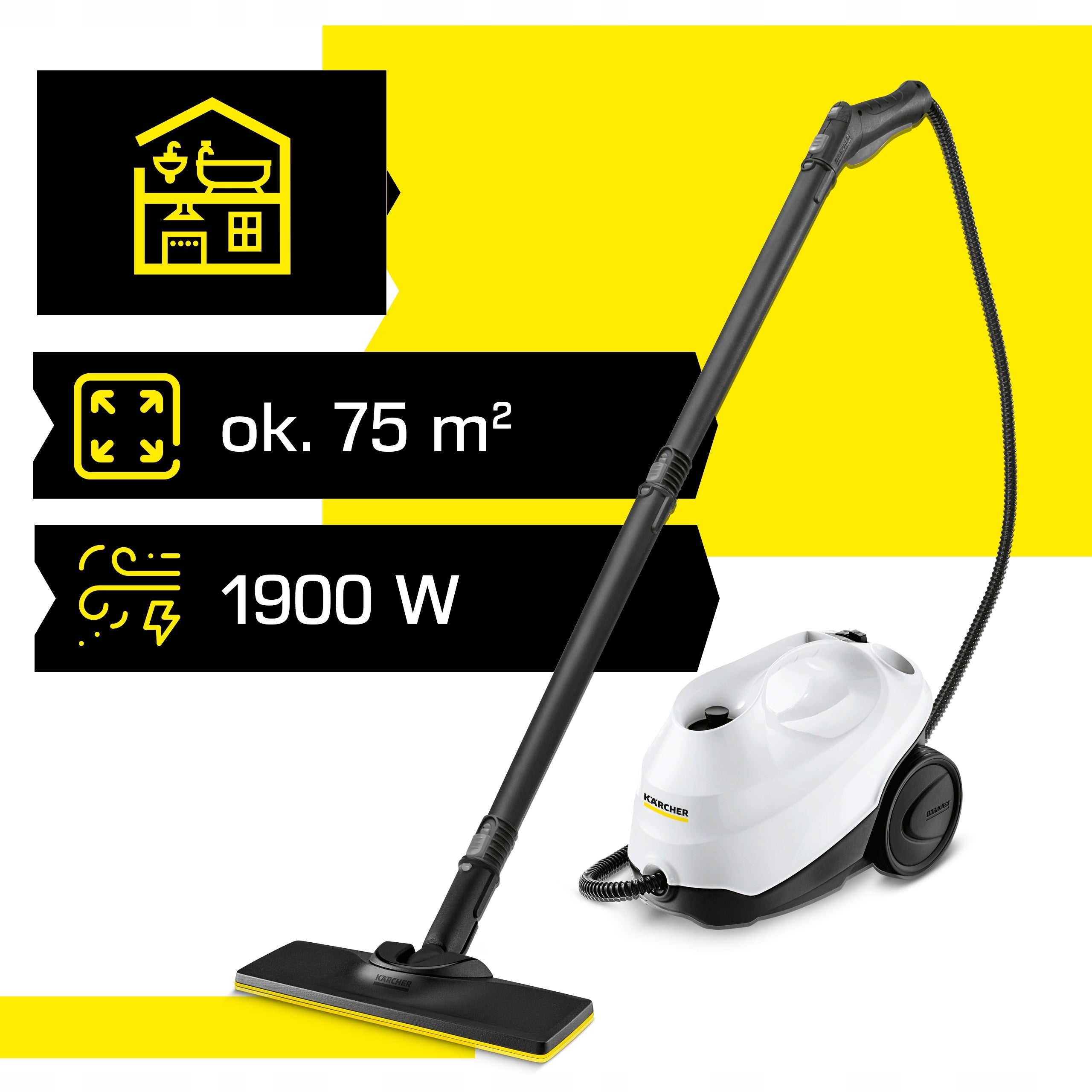 Floor steamer Karcher SC 3 EasyFix Plus for grout cleaning 75 m² Manufacturer code 1.513-661.0