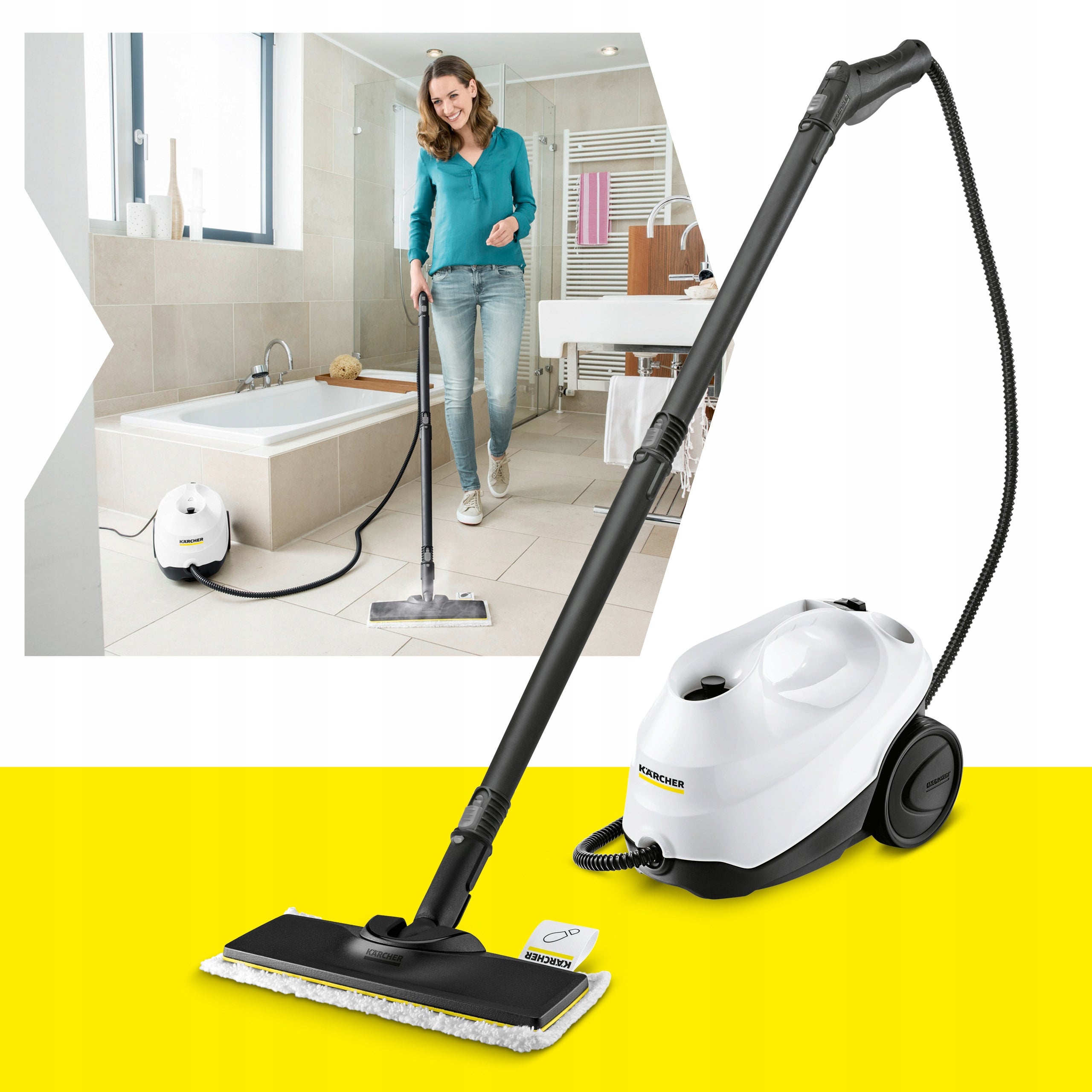 Floor steamer Karcher SC 3 EasyFix Plus for grout cleaning 75 m² Packaging status original