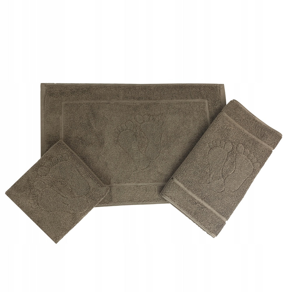 Floor towel 40x60cm with FEET Motif Anthracite Product width 60 cm