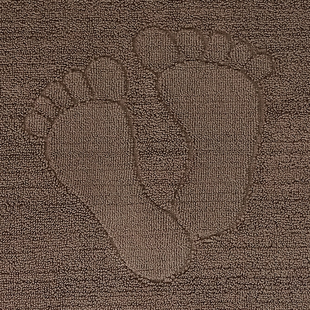 Floor towel 40x60cm with FEET Motif - Mocca EAN (GTIN) 5904204426145