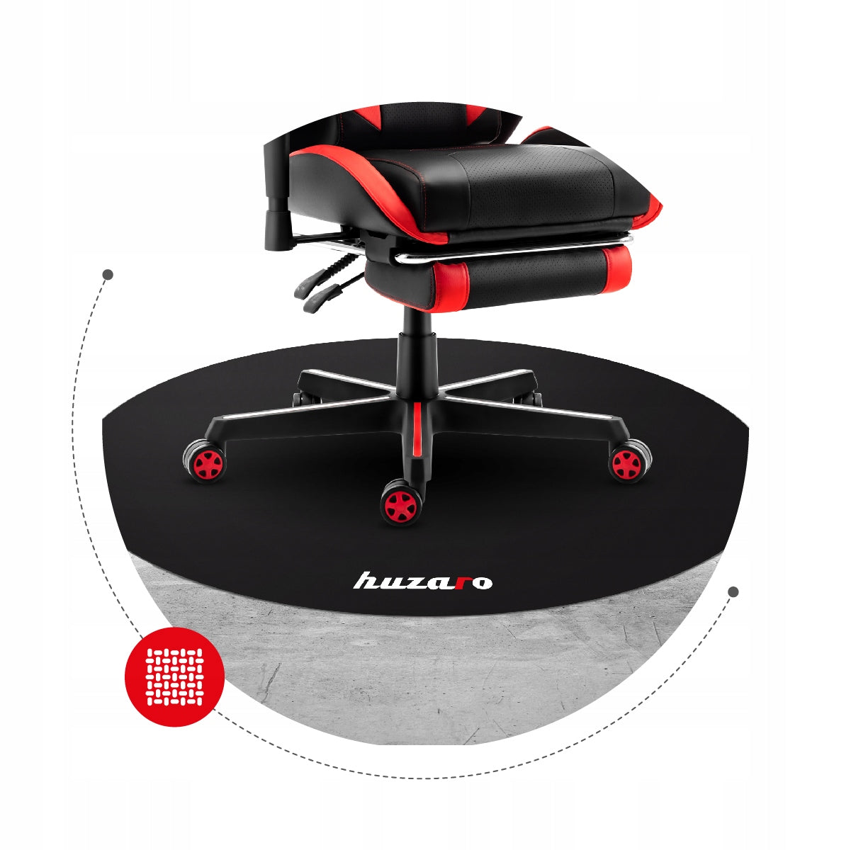 FloorMat 3.0 Gaming Chair Mat for PLAYER Room 120cm Brand Huzaro
