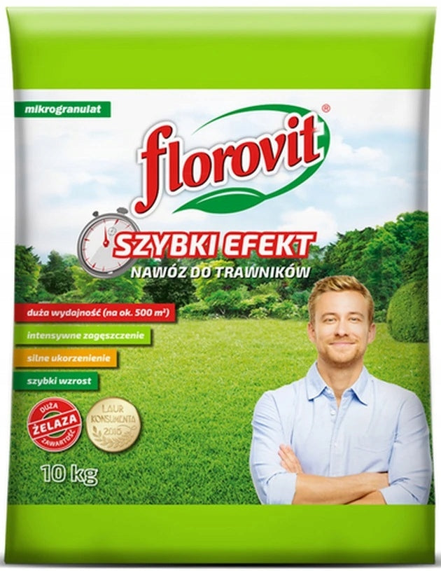 Florovit Lawn Fertilizer Quick Effect 10kg Granules Efficient