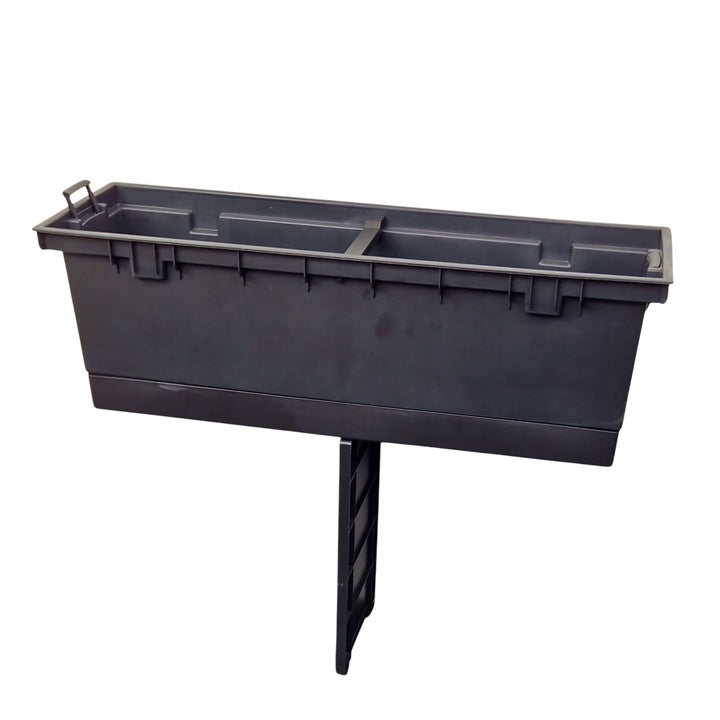 Flower Pot High Rectangular Terrace Box Planter with Cartridge Anthracite Length 58 cm