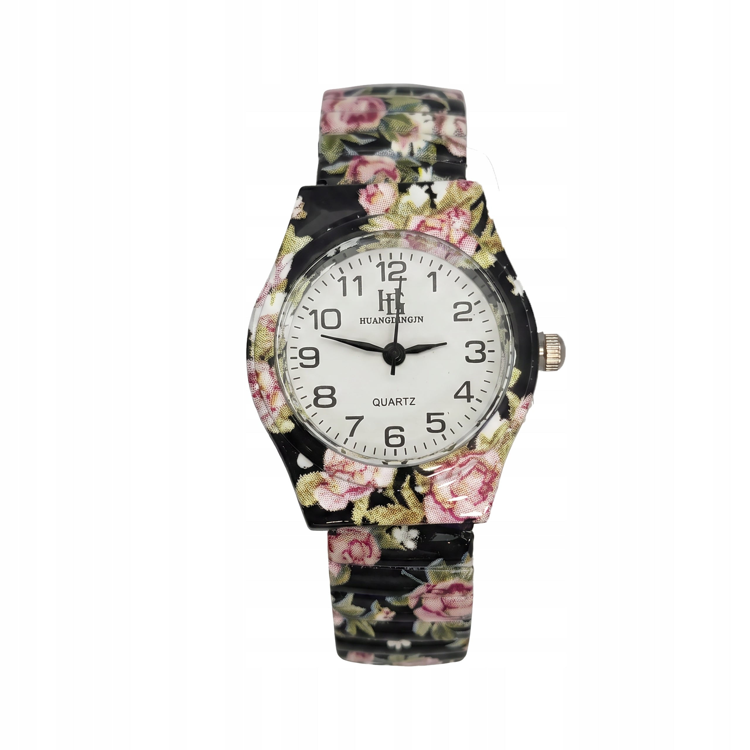 Flower Watch Colorful Small Lightweight Women's Elastic Bracelet