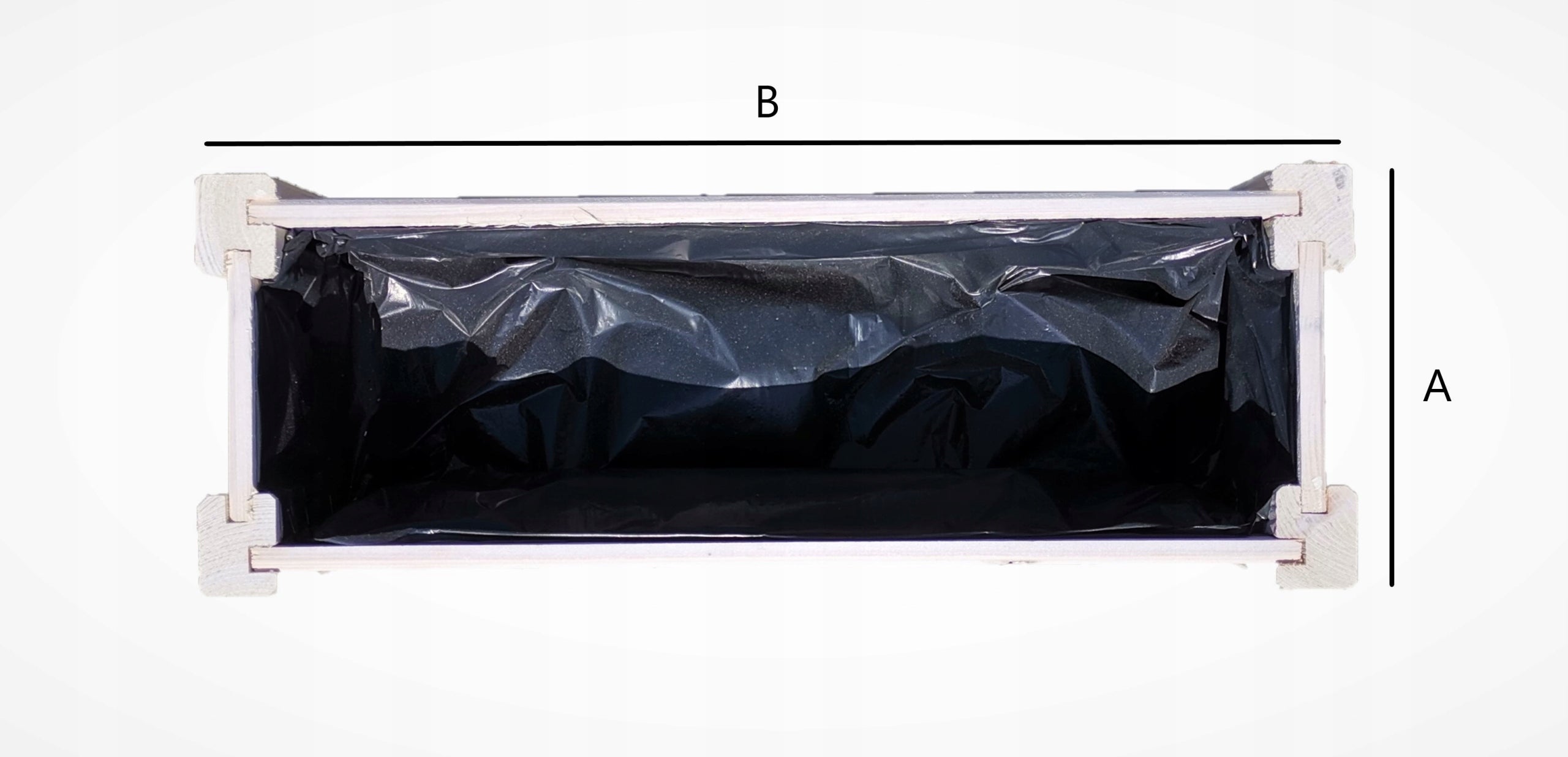 Flower box White flowerpot Freebie foil Manufacturer code b.s.f.