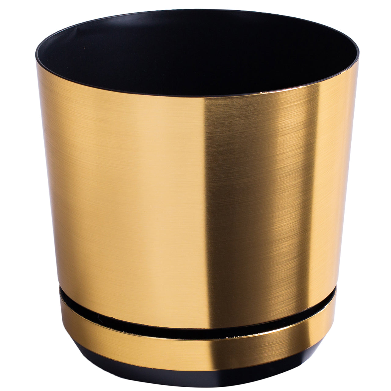 Flower pot DEKOR diameter 26 cm color brass Color black gold yellow multicolor other