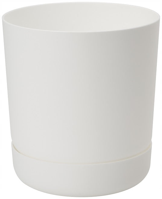 Flower pot SATINA WITH STAND 25 cm WHITE