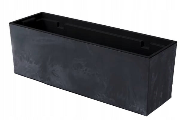 Flower pot balcony box hanging Urbicase concrete effect DUC600EW anthracite