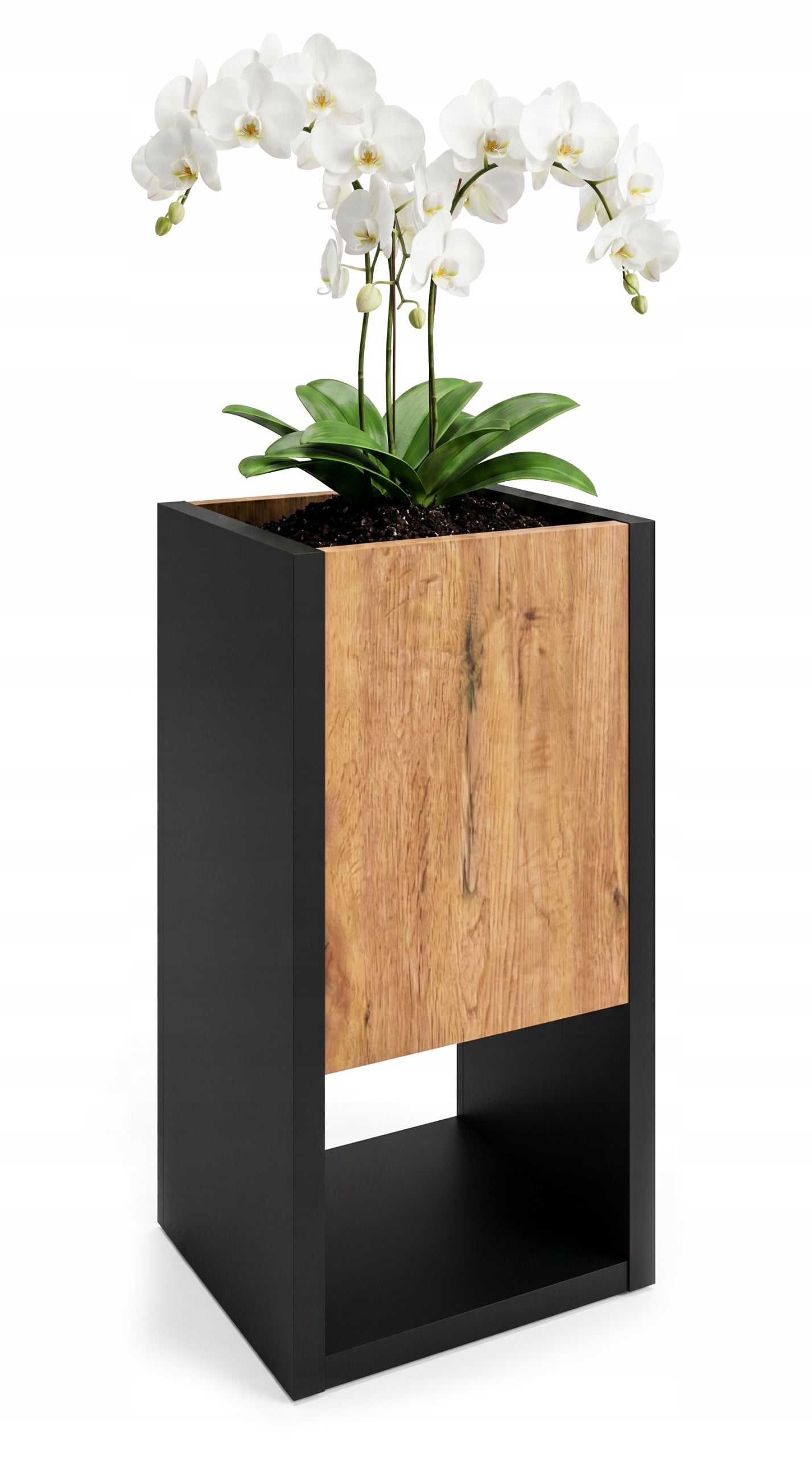 Flowerbed Standing Wooden Flower Stand loft Oak Lancelot 45cm Material wood