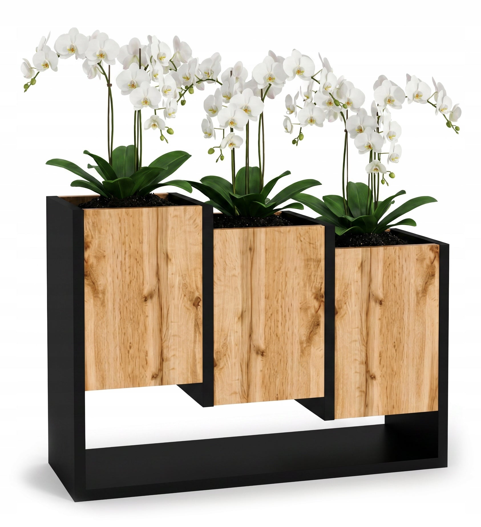 Flowerbed Standing Wooden Flower Stand loft Oak Wotan 46x64cm Packaging status original