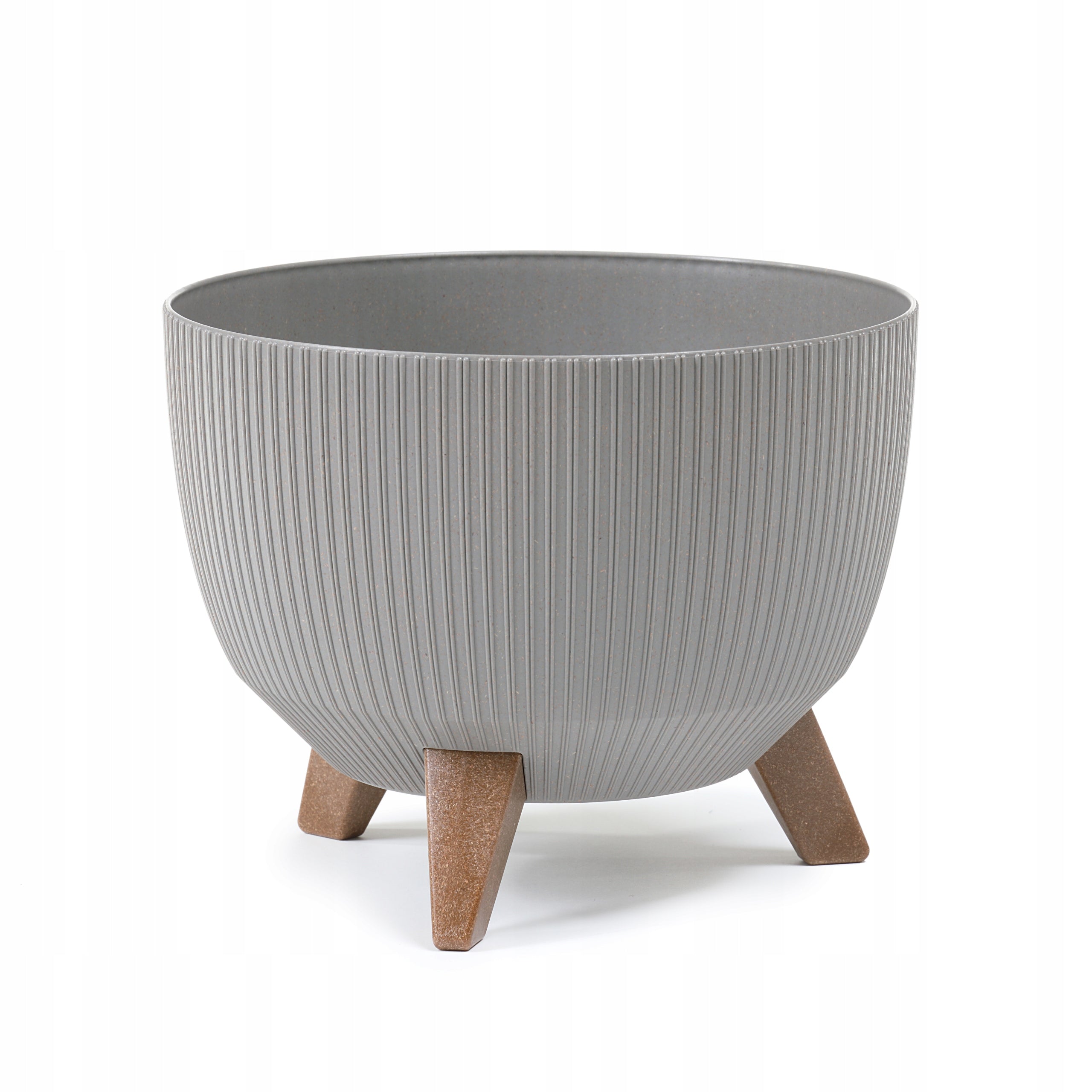 Flowerpot Bowl ROMA JUMPER eco recycled dia. 24cm, ANTHRACITE color Length 24 cm