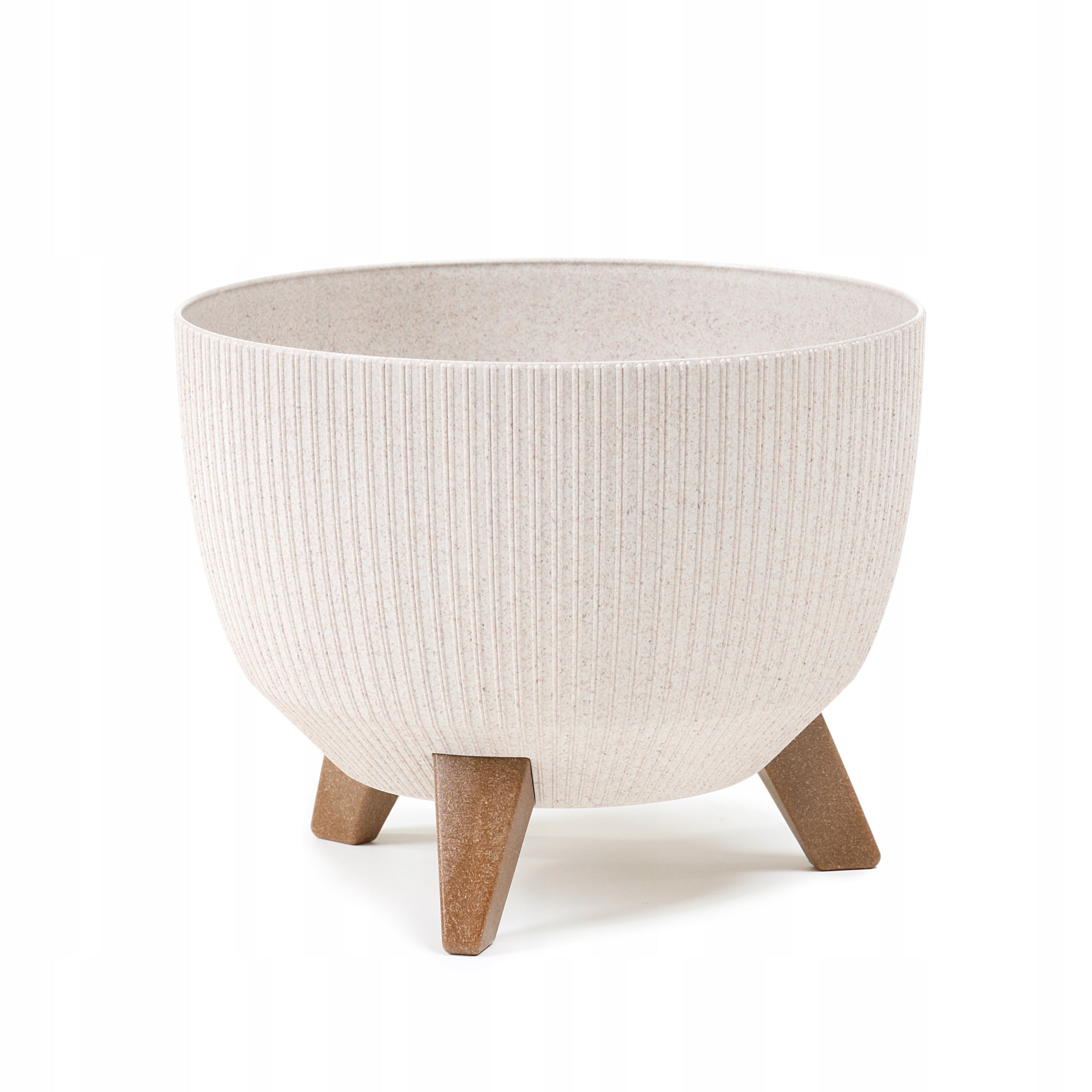 Flowerpot Bowl ROMA JUMPER eco recycled dia. 24cm, ANTHRACITE color Product height 20 cm
