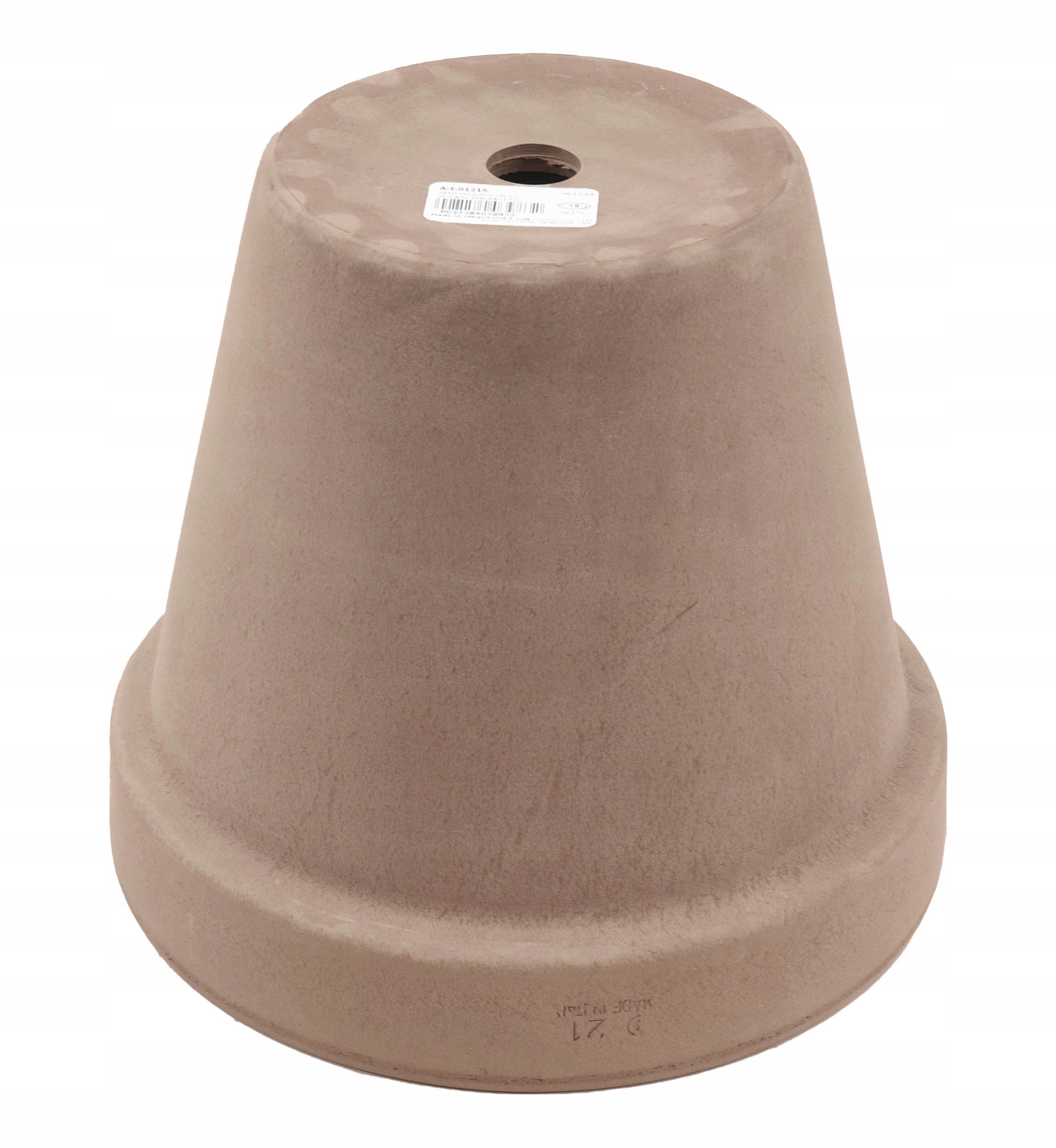 Flowerpot D21 Ceramic Simple Clay Italian Gray Terracotta 21cm Brand Degrea