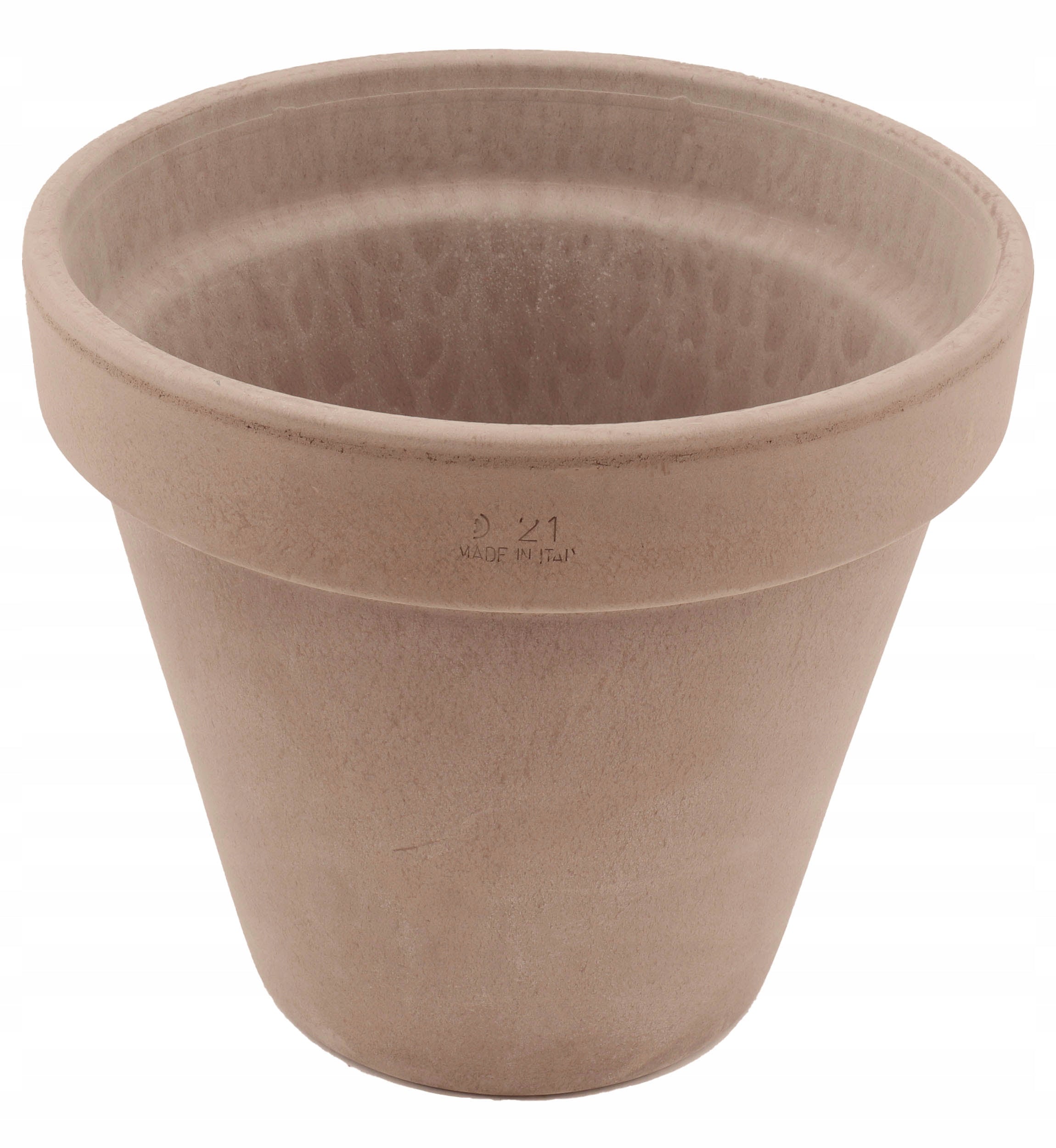 Flowerpot D21 Ceramic Simple Clay Italian Gray Terracotta 21cm Manufacturer code VASO VULCANO CM.21