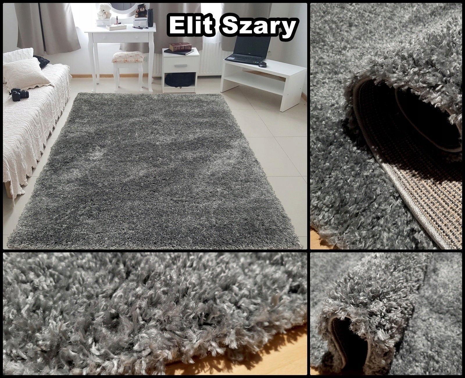 Fluffy Woven Shaggy Rug Royal Elit 160x200 Mix colors- Beige Brown Grey Manufacturer code Shaggy Royal Elit