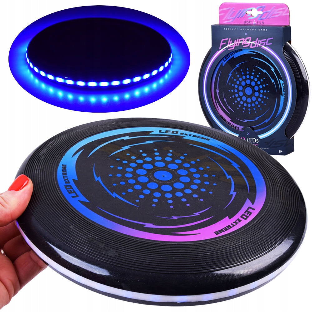 Flying Glowing led DRIVE ufo 23cm for throwing fun ZA4957