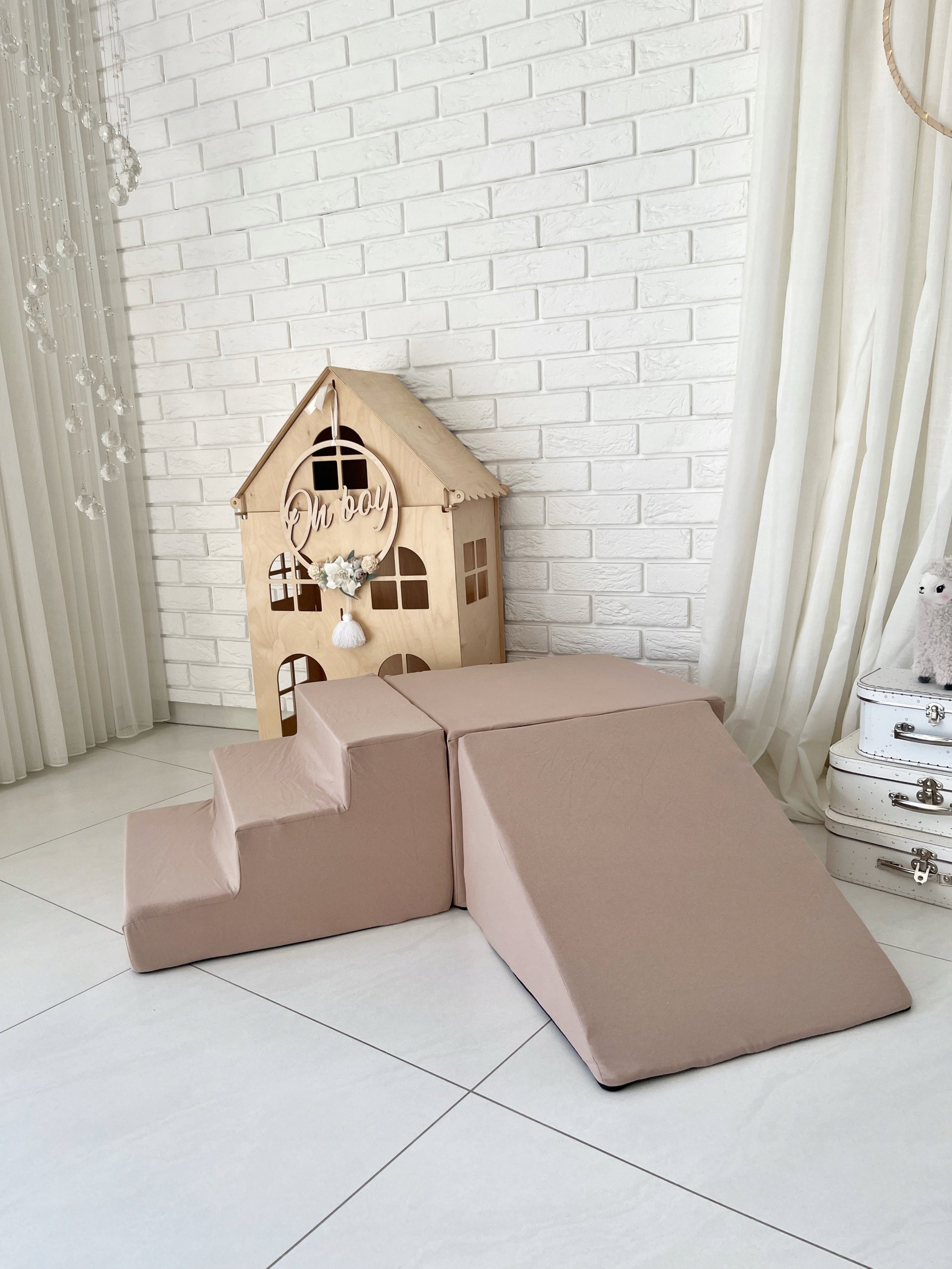 Foam 3-piece square toys MONIO- beige Manufacturer code tor3beż