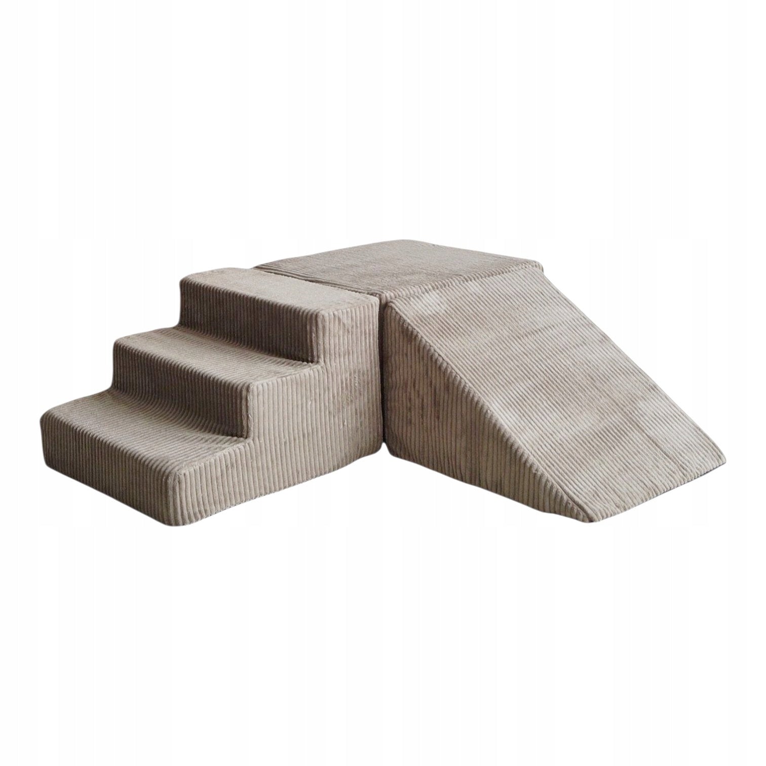 Foam 3 piece square toys - corduroy beige