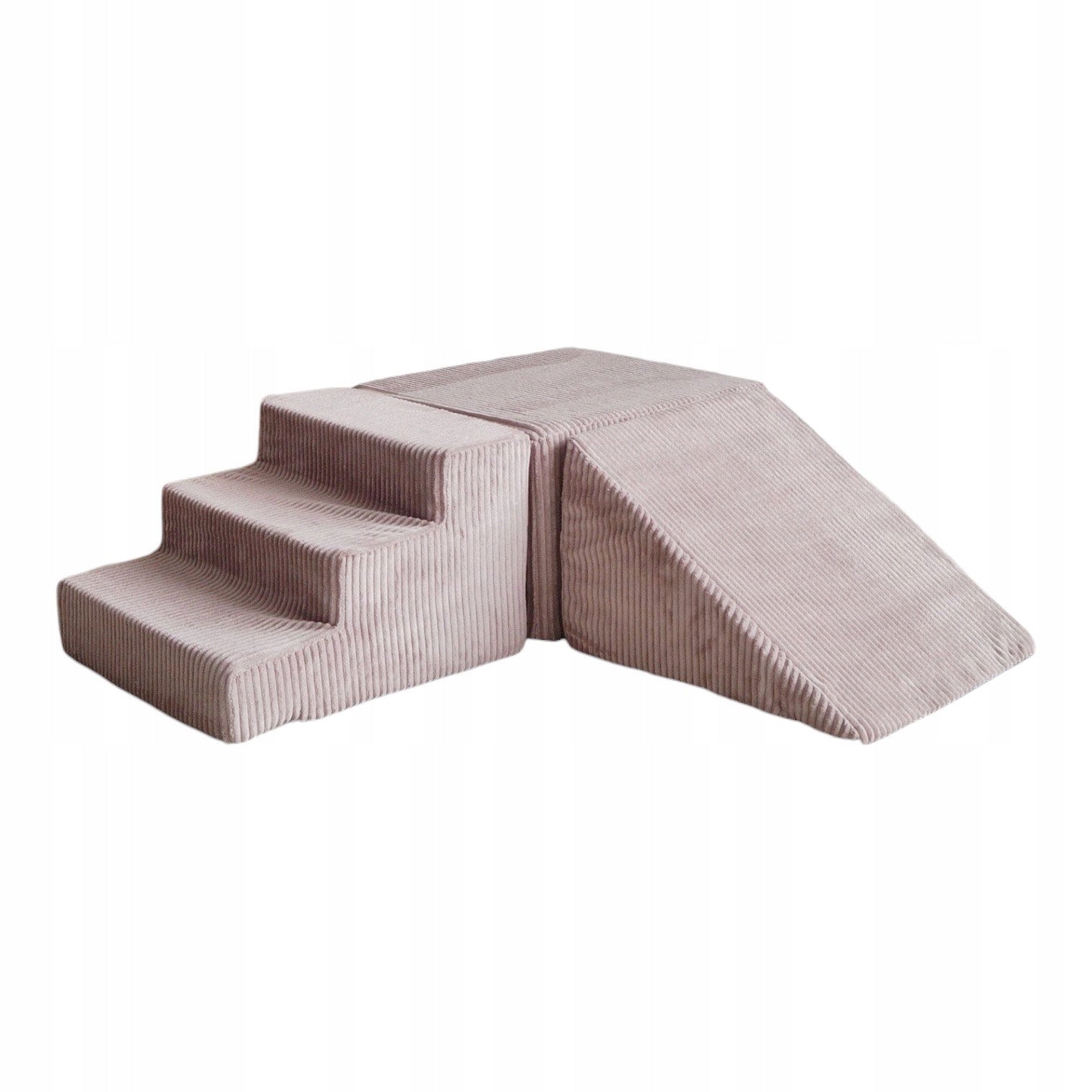 Foam 3 piece square toys - corduroy dirty pink