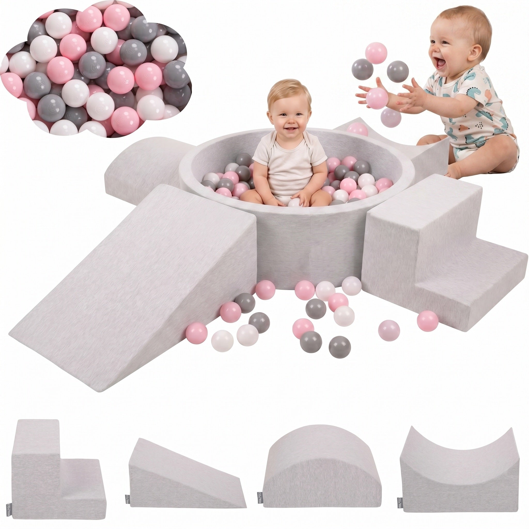 Foam Set Square Toys FOR CHILDREN pool with balls 300 balls KiddyMoon