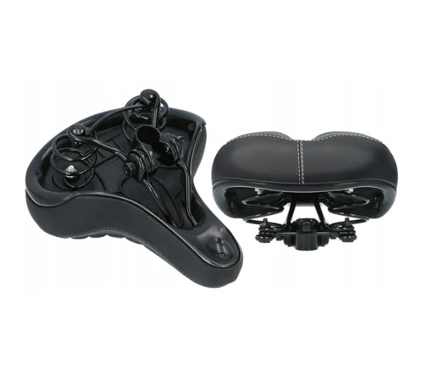 Foam bicycle saddle on springs Dunlop City&Tour soft Manufacturer code 07682