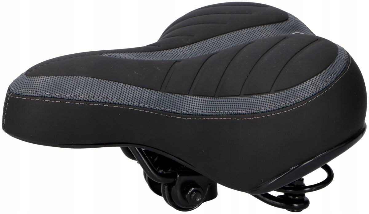 Foam bicycle saddle on springs Dunlop City&Tour soft