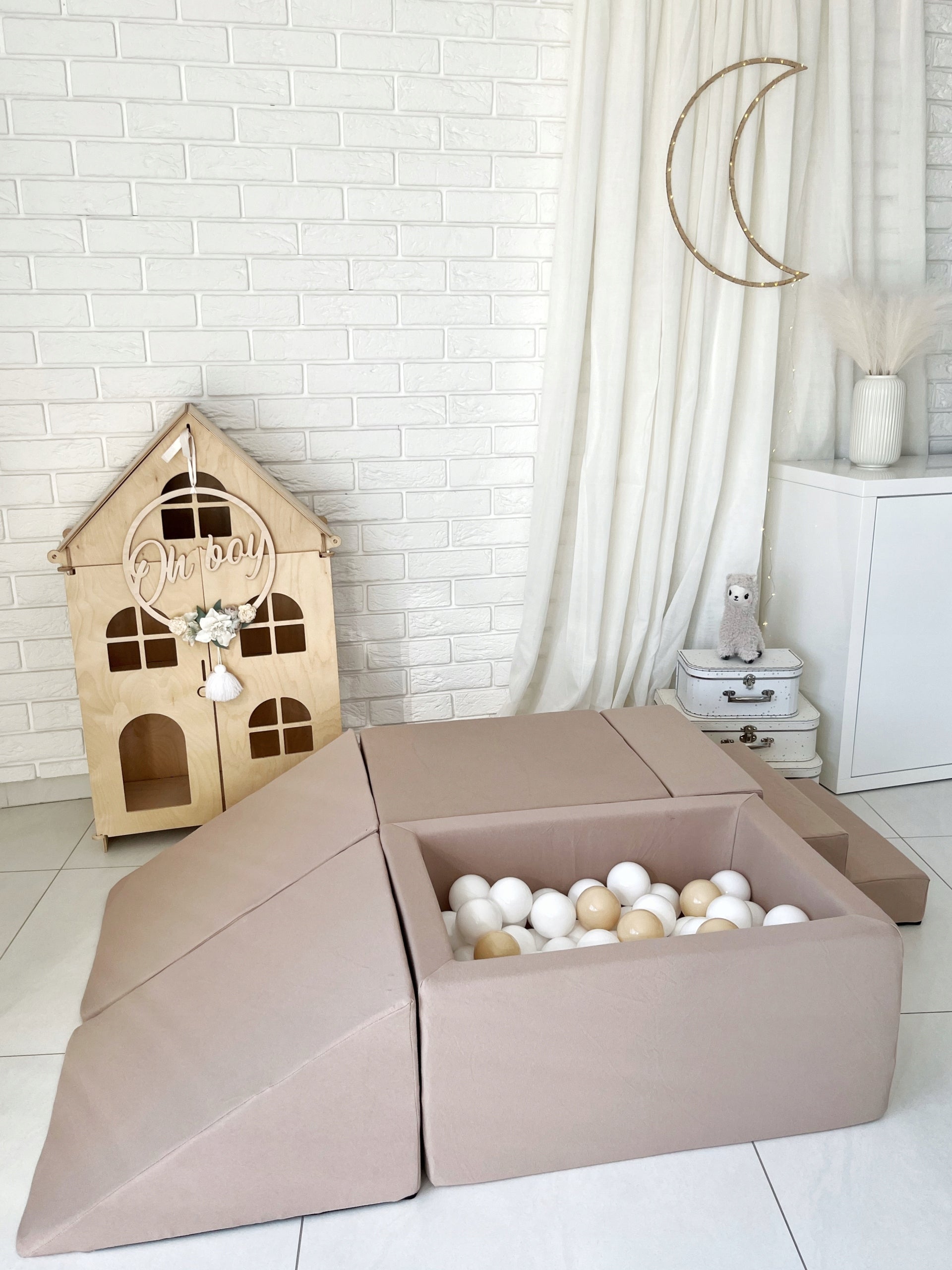 Foam square toys MONIO - beige - ANY MIX Gender boys girls
