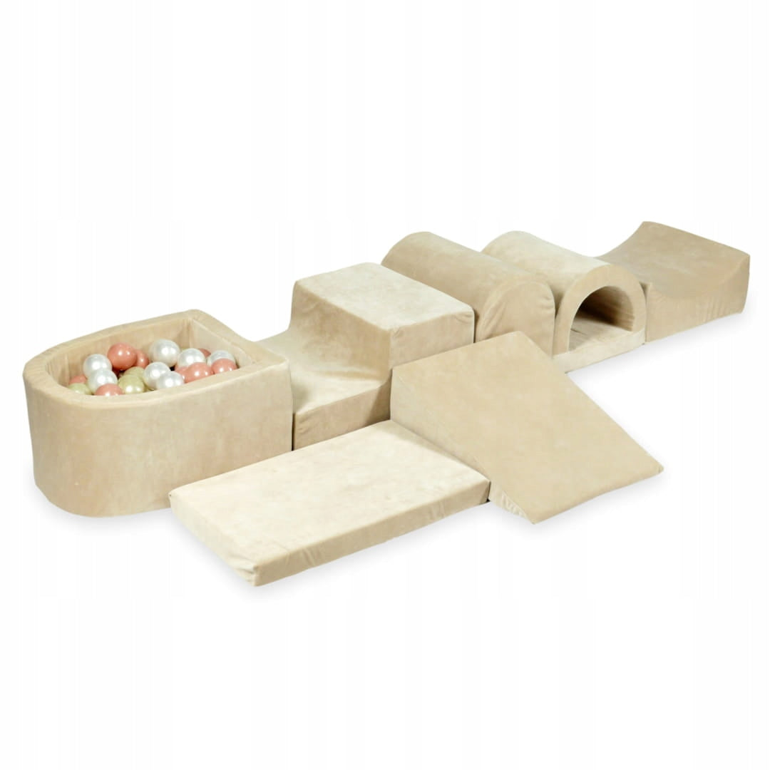 Foam square toys with swimming pool micro beige