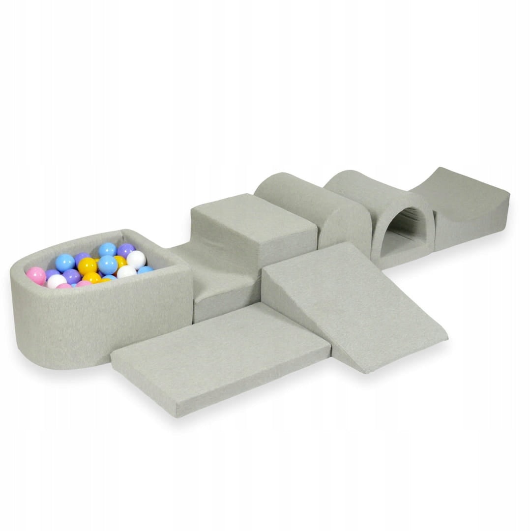 Foam square toys with swimming pool micro light grey