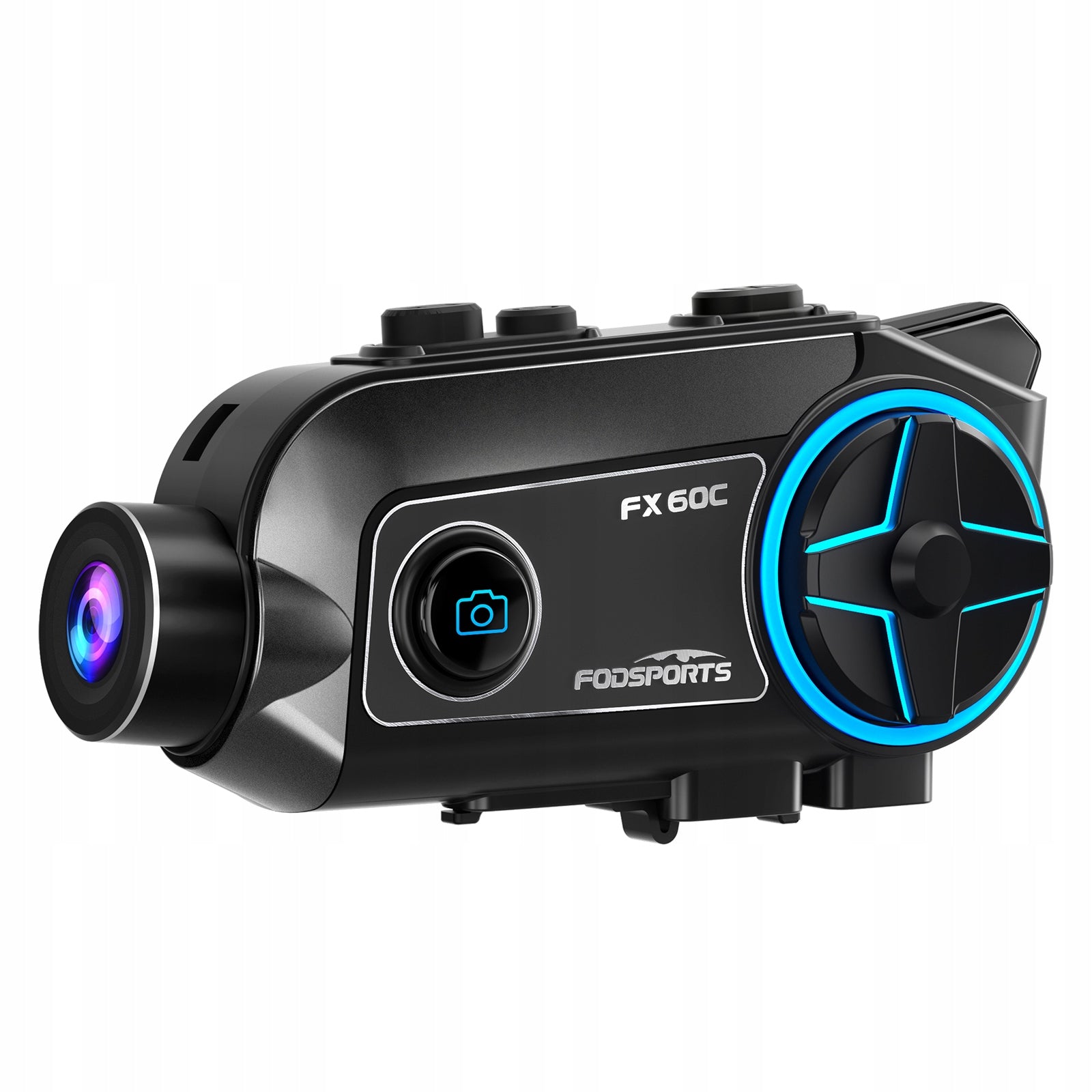 Fodsports FX60C Motorcycle Intercom 4K Anti-shake Camera,Bluetooth 5.4,WIFI Packaging status original