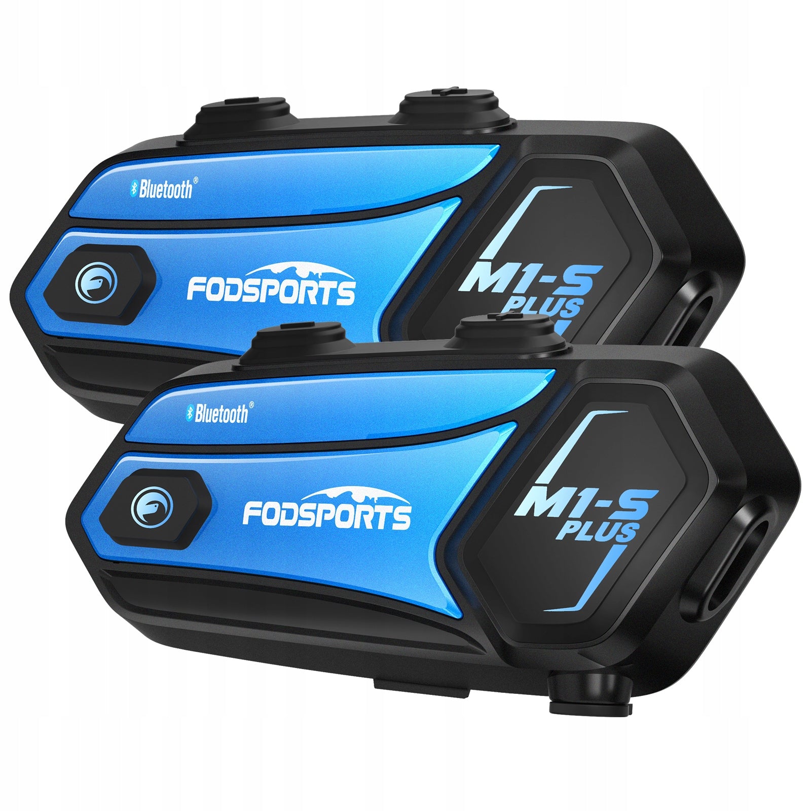 Fodsports M1-S Plus Motorcycle Intercom for up to 10 Motorcyclist,FM Radio