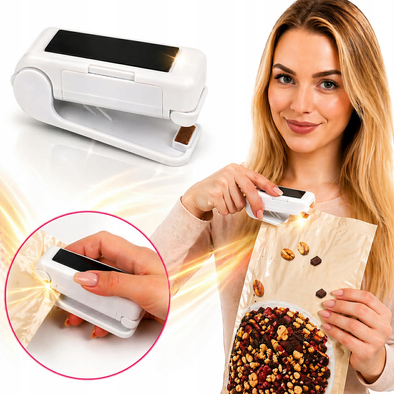 Foil Welding Machine Mini Handheld USB Packing Machine Tight Seal