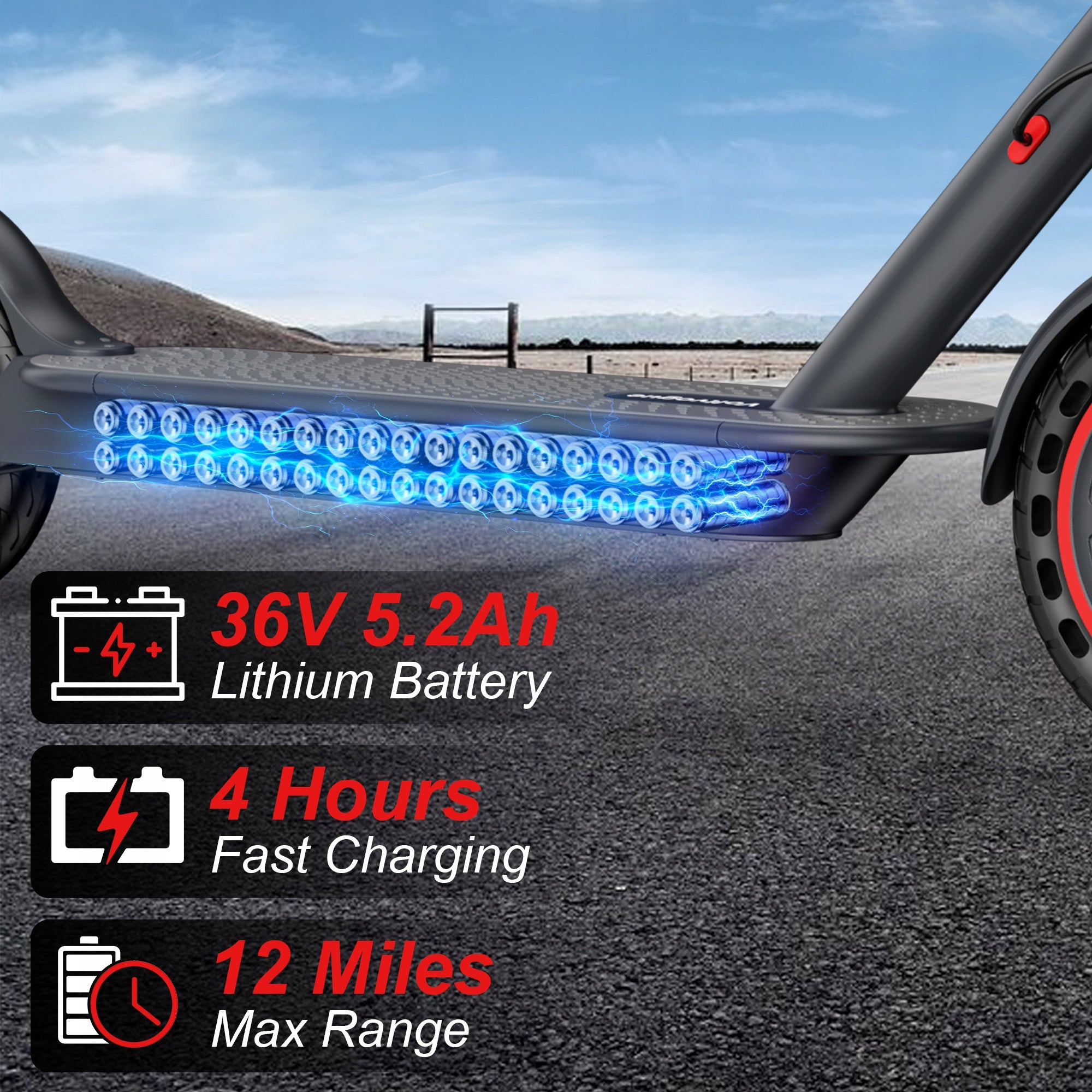 Fold Electric Scooter 350W 30KM APP 8.5" IP65 Dual Brakes 120KG LADPED LP Brand Ladped