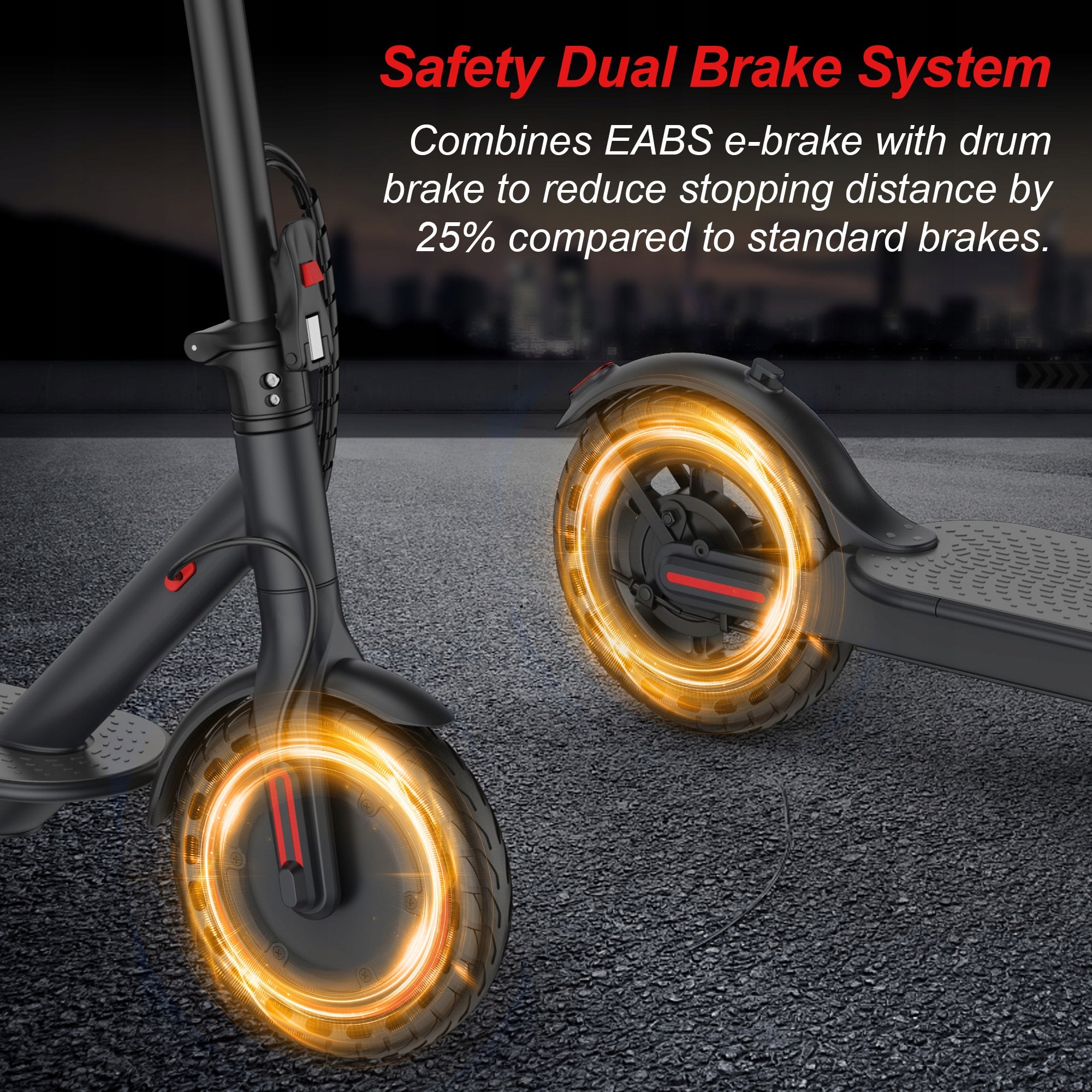 Fold Electric Scooter 350W 30KM APP 8.5" IP65 Dual Brakes 120KG LADPED LP Color gray