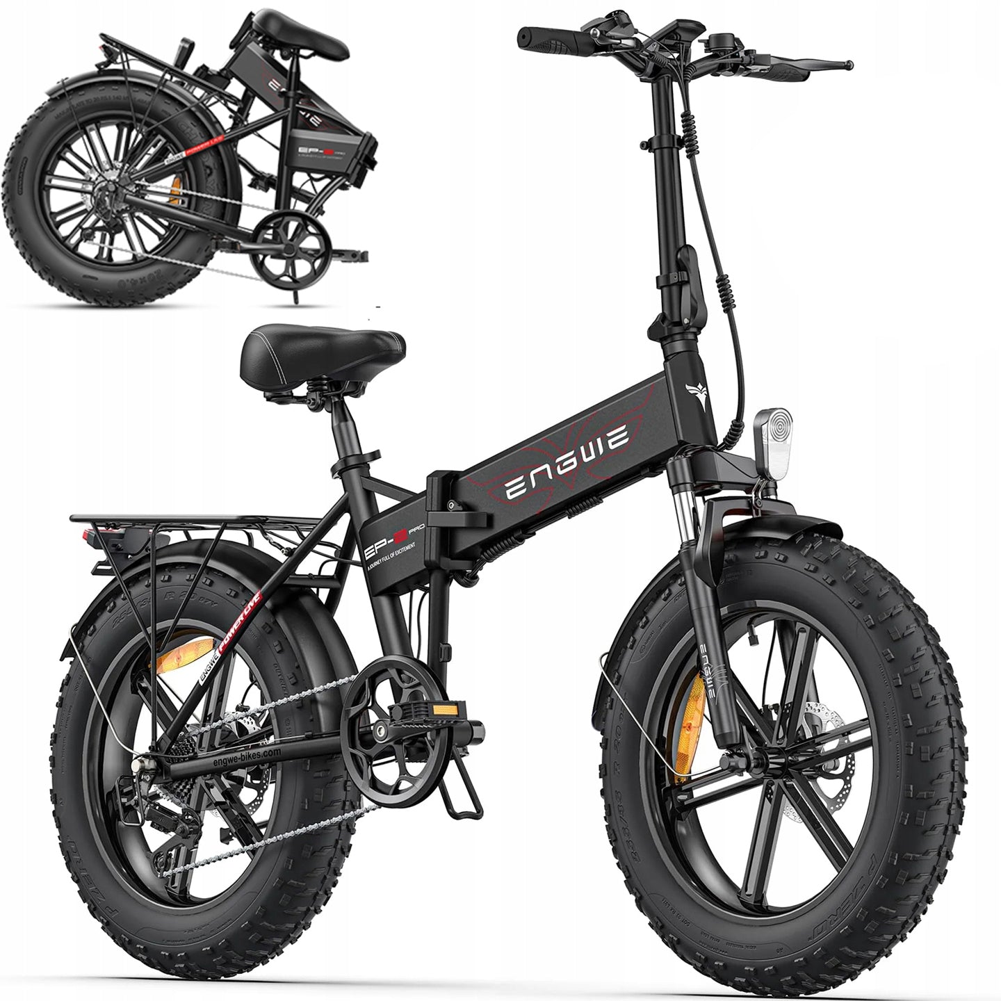 Foldable Electric Vehicle Engwe Ep-2 Pro-EU 13Ah 120KM 20" Off-Road Tires