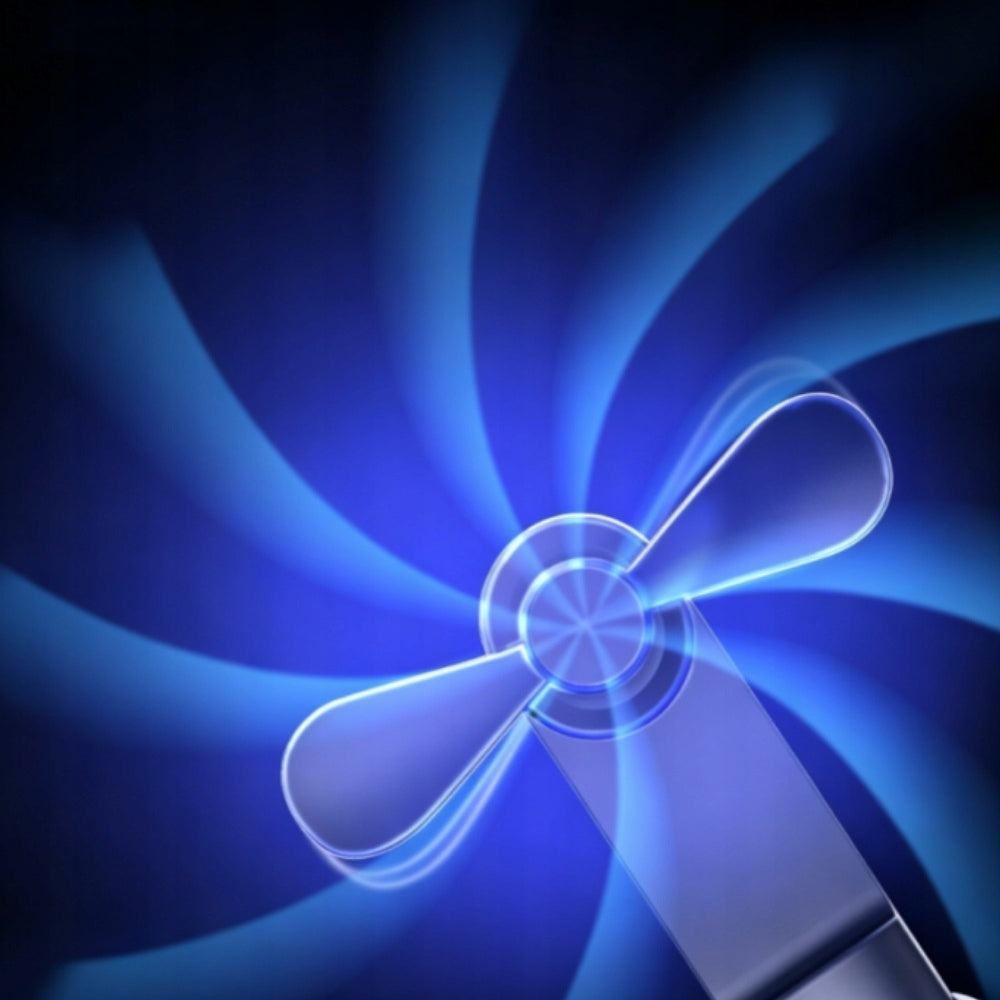 Foldable Fan with Power Bank 3 Speed Modes Low Noise, ABS Material Green Model BXD-001