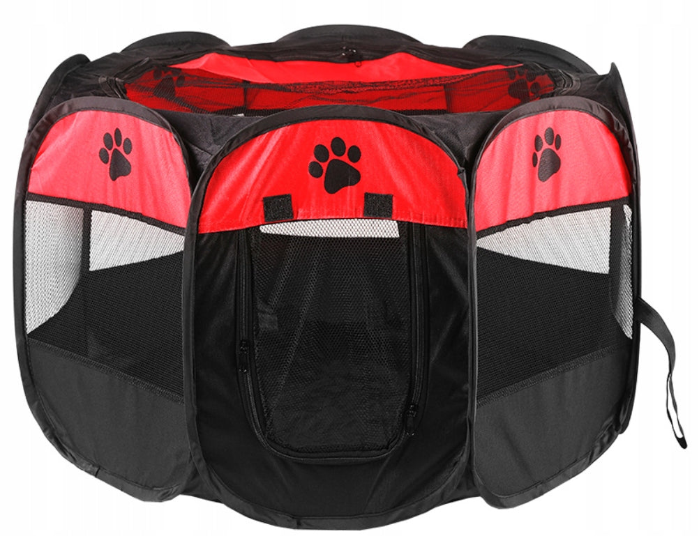 Foldable Lightweight Playpen Dog Bed Cat Travel With Mesh Packaging status original