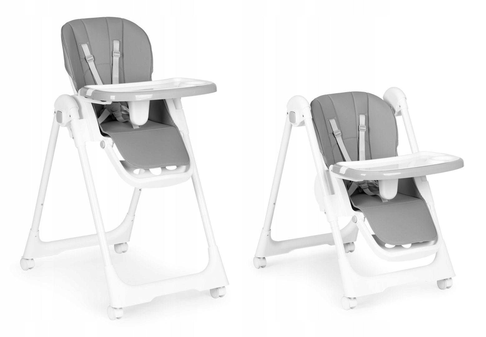 Folding Baby Feeding Chair Adjustable Backrest and Tray