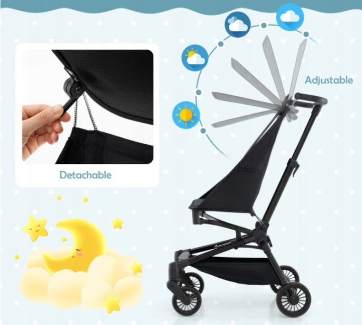 Folding Baby Stroller with Adjustable Stroller Baseball Brand Costway