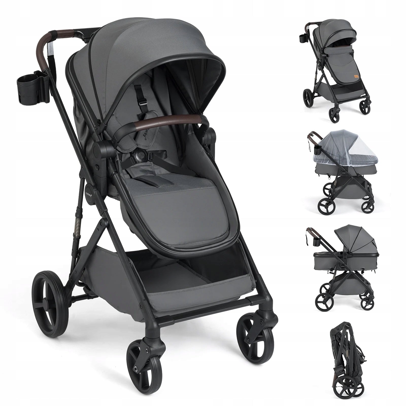 Folding Baby Stroller with Reverse Seat Stroller