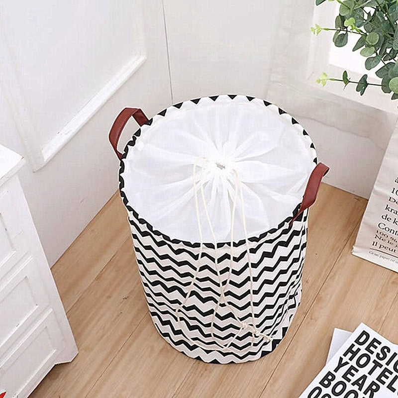 Folding Basket for Toys Container Laundry Bag Zigzags Organizer 50 cm Packaging status original
