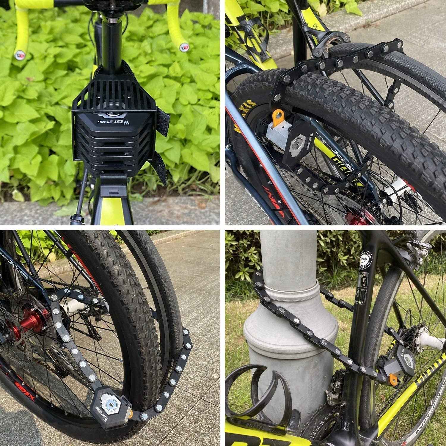 Folding Bicycle Lock Included 3 Road Mountain Bike Keys Brand no brand