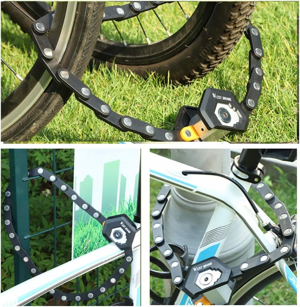 Folding Bicycle Lock Included 3 Road Mountain Bike Keys Kind wheel lock