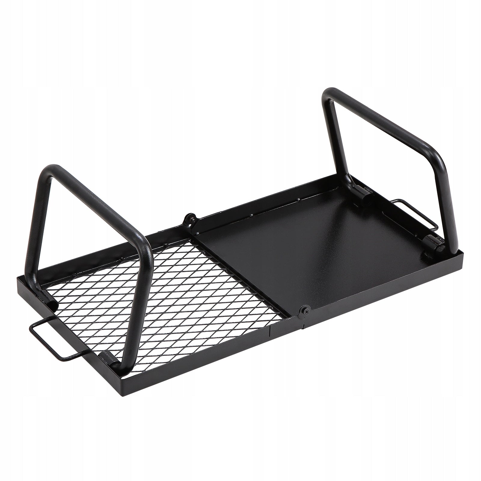 Folding Campfire Grill 57cm Steel Mesh Portable with Legs Carrying Bag Grill height 23 cm