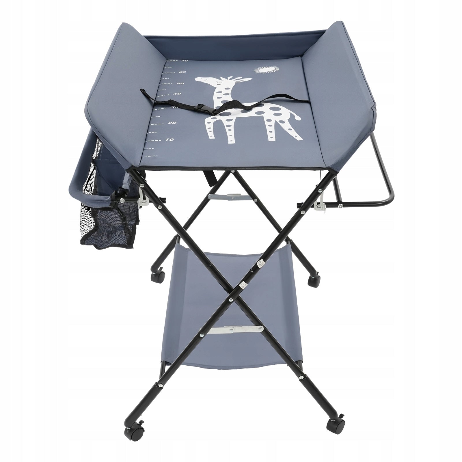 Folding Changing Table for Infants Children Grey Mobile Changing Table 25kg