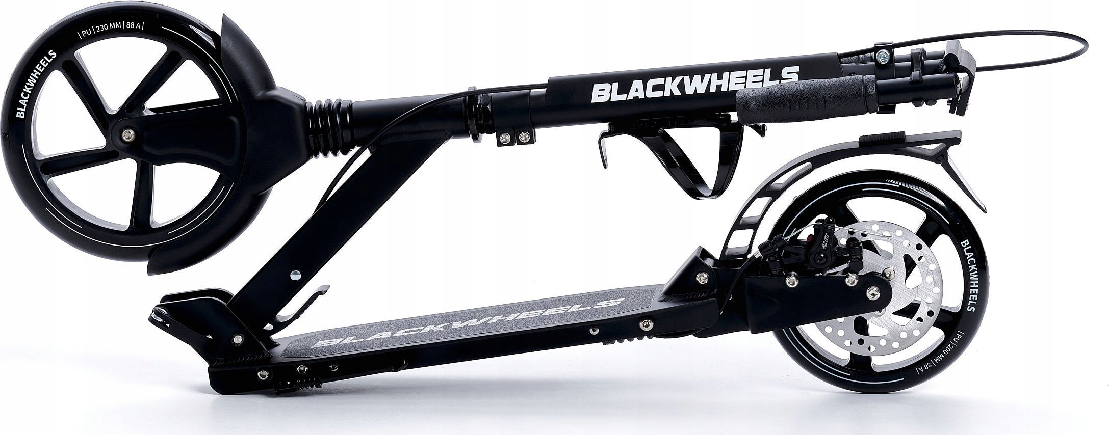 Folding City Scooter for Children and Adults up to 100kg Blackwheels Color black